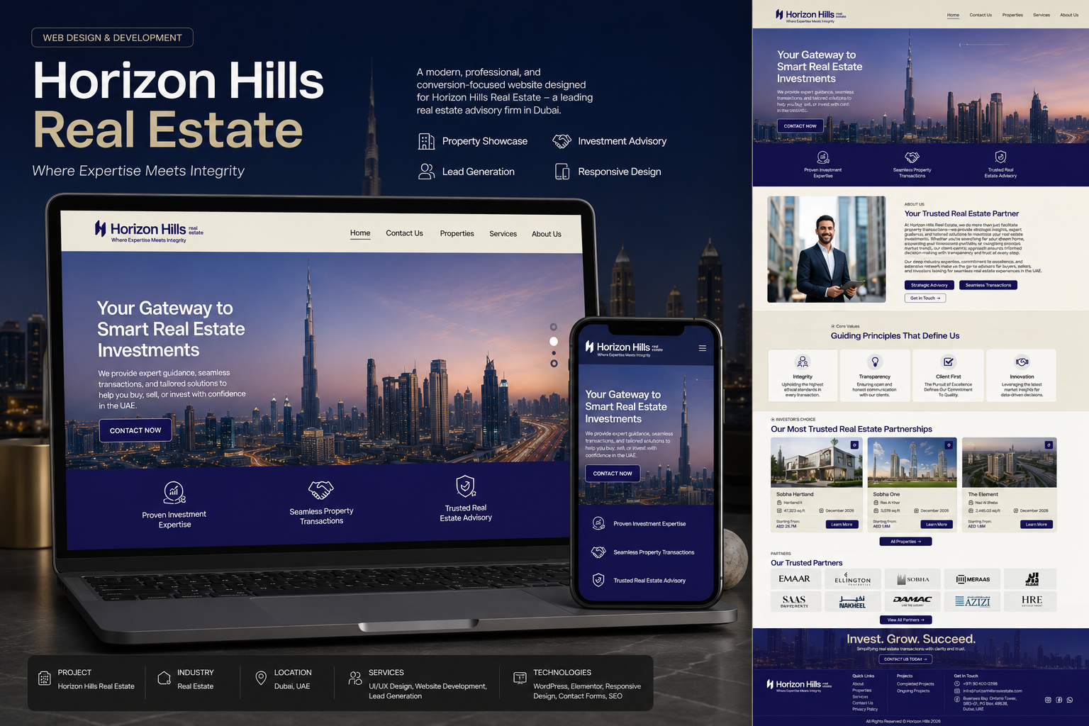 Horizon Hills Real Estate website