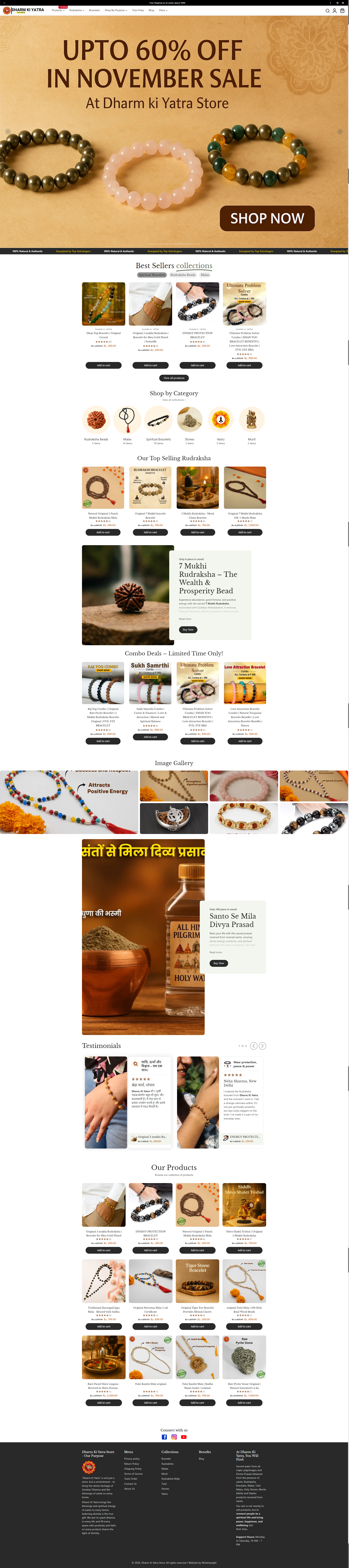 Dharm Ki Yatra website — full page
