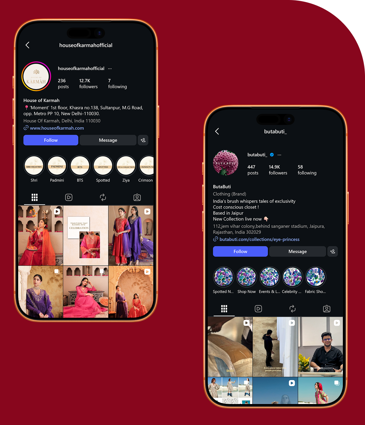 Social media building eCommerce and hospitality brands across India and the UK
